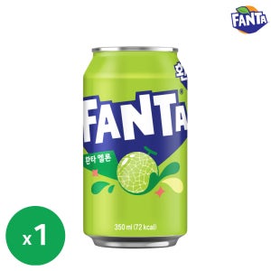 환타 멜론 350ml 1캔 탄산 뚱캔 캔음료 음료수