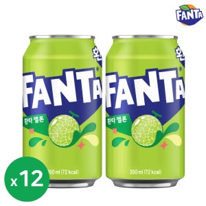 환타 멜론 350ml 12캔 탄산 뚱캔 캔음료 음료수
