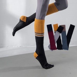 필라테스 요가 양말 운동 스포츠 긴 니삭스 발가락 양말 2켤레