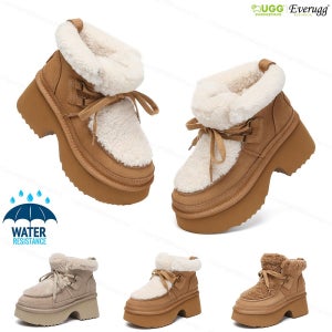 어그부츠 호주 키높이V통굽 범피레이스 여성 양털 AS3086