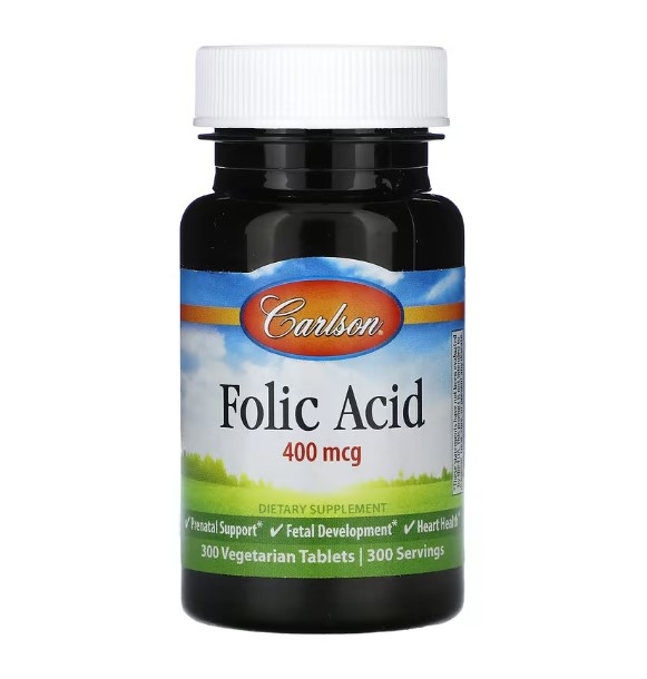 칼슨 엽산 <b>폴릭</b> <b>400mcg</b> 300정 10개월분 폴레이트 FolicAcid