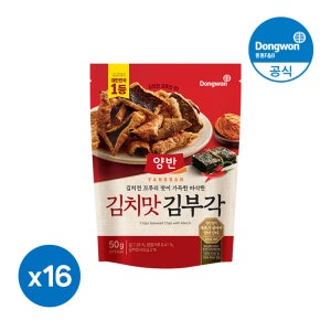 동원 양반 김치맛 김부각 50g, 16개