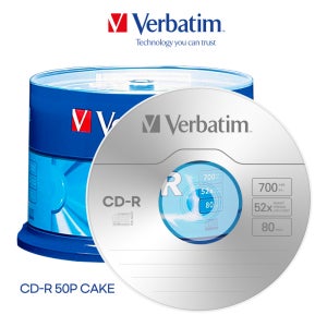 버바팀 CD-R 50P CAKE 700MB 52배속 50장 공CD