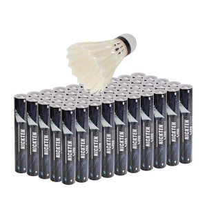 닉텐 배드민턴 공 거위털 셔틀콕 T-Black 블랙 50타 1박스