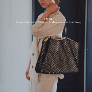 [5d5bag] 써니스 썸머 에코 캔버스가방 쇼퍼백 (블랙)