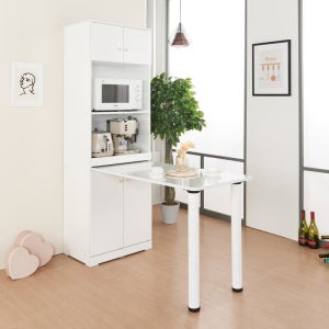 그레이스 주방 식탁 렌지대 수납장 밥솥 틈새 그레이스 선반 부엌 주방수납장