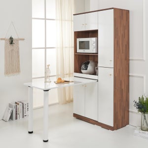 그레이스 1800 식탁렌지대 키큰 주방수납장 밥통 밥솥 선반 전자렌지 다이 확장형