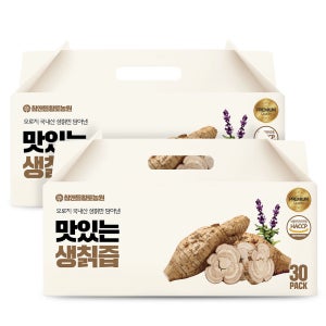 [국산100%] 참앤들황토농원 맛있는 생 칡즙 추출액 100% 칡즙 100ml 30포, 2개