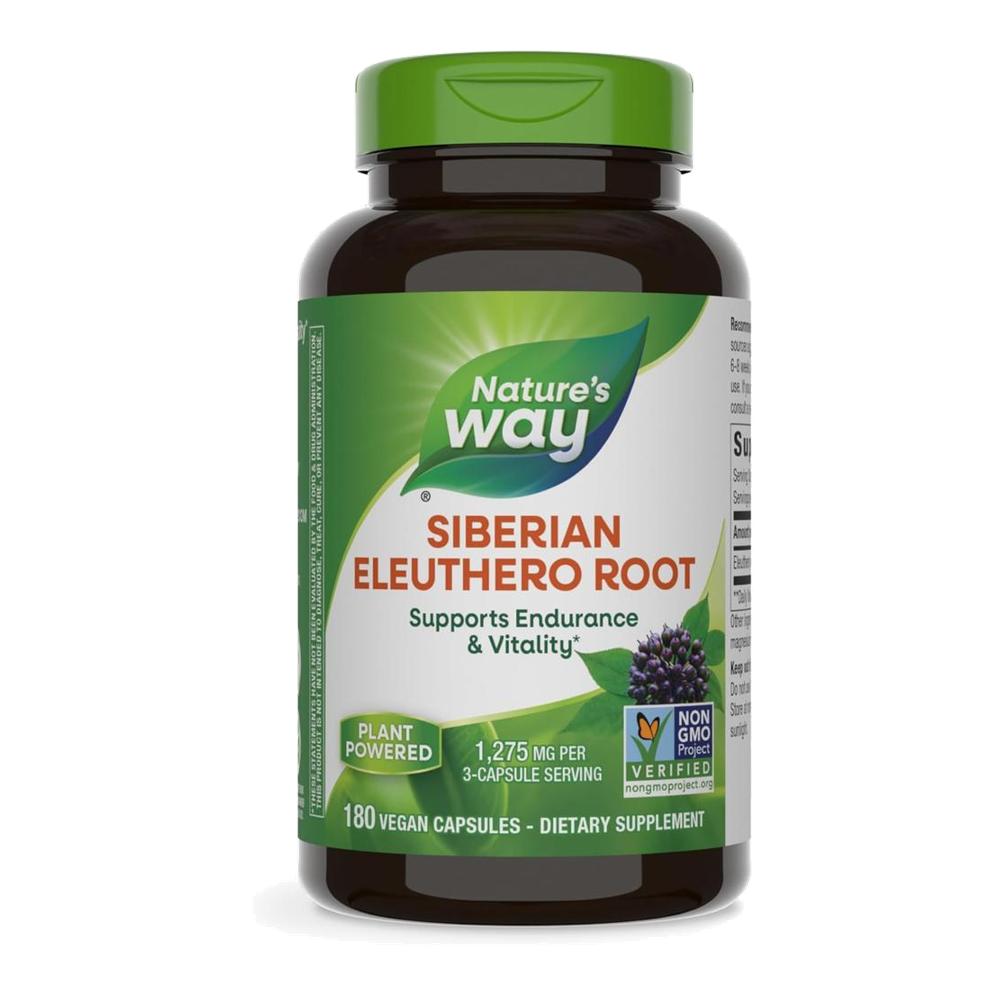 네이처스웨이 프리미엄 시베리아 가시오가피 뿌리 추출물 1275mg 캡슐 180정 Nature’s Way Siberian Eleuthero