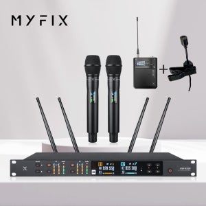 마이픽스 HW-920R 2채널 다이나믹 전문가용마이크 핸드 헤드셋 핀마이크 3년무상AS