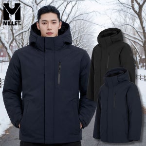 밀레 역시즌 거위털 헤비다운 패딩 남성 보온 무봉제 구스다운 점퍼 등산 아웃도어