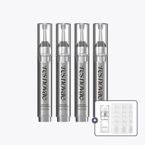 레스노베 엑스퍼트 샷 스칼프 앰플 15ml 4개 8주분 탈모 두피 앰플 세럼 헤어 에센스