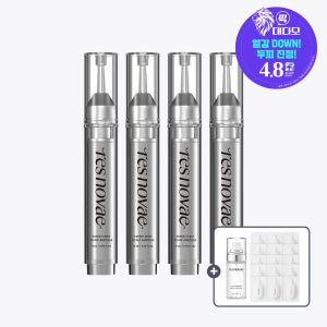 레스노베 엑스퍼트 샷 스칼프 앰플 15ml 4개 8주분 탈모 두피 앰플 세럼 헤어 에센스