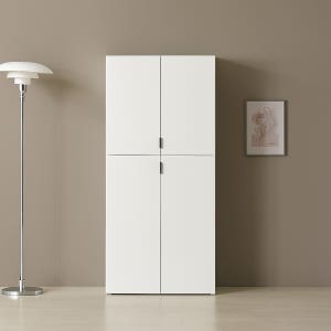 높은 다용도 베란다 수납장 거실 틈새 베란다장 옷 800 400 1850, 5단, 화이트