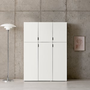 높은 다용도 베란다 수납장 거실 틈새 베란다장 옷 1200 400 1650, 5단, 화이트