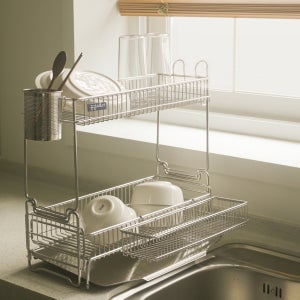 공감스토어 미니 식기건조대 확장형 올스텐 304 자동물빠짐 그릇건조대