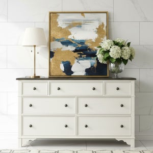 미라지가구 Grand Haven-DD 그랜드 헤이븐 엔틱 원목 3단 와이드 서랍장