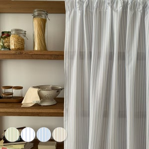 바자르 듀이 스트라이프 먼지없는 중문 방문 현관 가림막 공간분리 가리개커튼 135x170