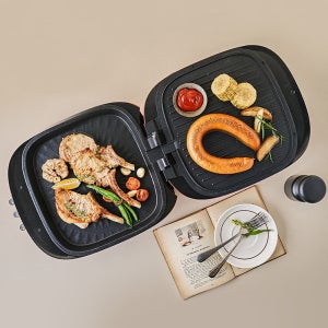 더블몬스터 초대형 양면 그릴팬 양면팬 통구이 전기그릴 프라이팬 후라이팬 아이큐샵