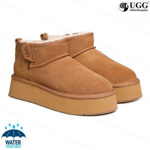 어그부츠 호주 울트라미니 지퍼 키높이굽 여성 양털 DK157