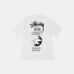 스투시반팔 스투시 x 아워레가시 서프맨 피그먼트 다이드 티셔츠 내츄럴