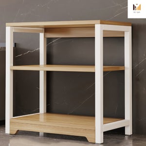 고강도 철제 3단 수납선반 화이트/블랙 다용도 3단 진열선반