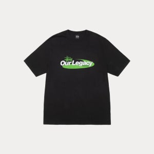 스투시반팔 스투시 x 아워레가시 워크샵 스윌 피그먼트 다이드 티셔츠 블랙