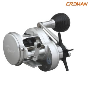 크레만 25 신형 리틀 자이언트 LG 장구통 베이트릴 바다 선상 낚시 릴 실버 지깅 우핸들