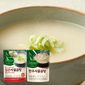 비비고 사골곰탕 18개 기획팩(깊은사골 500g X 15입 + 한우사골 500g X 3개)
