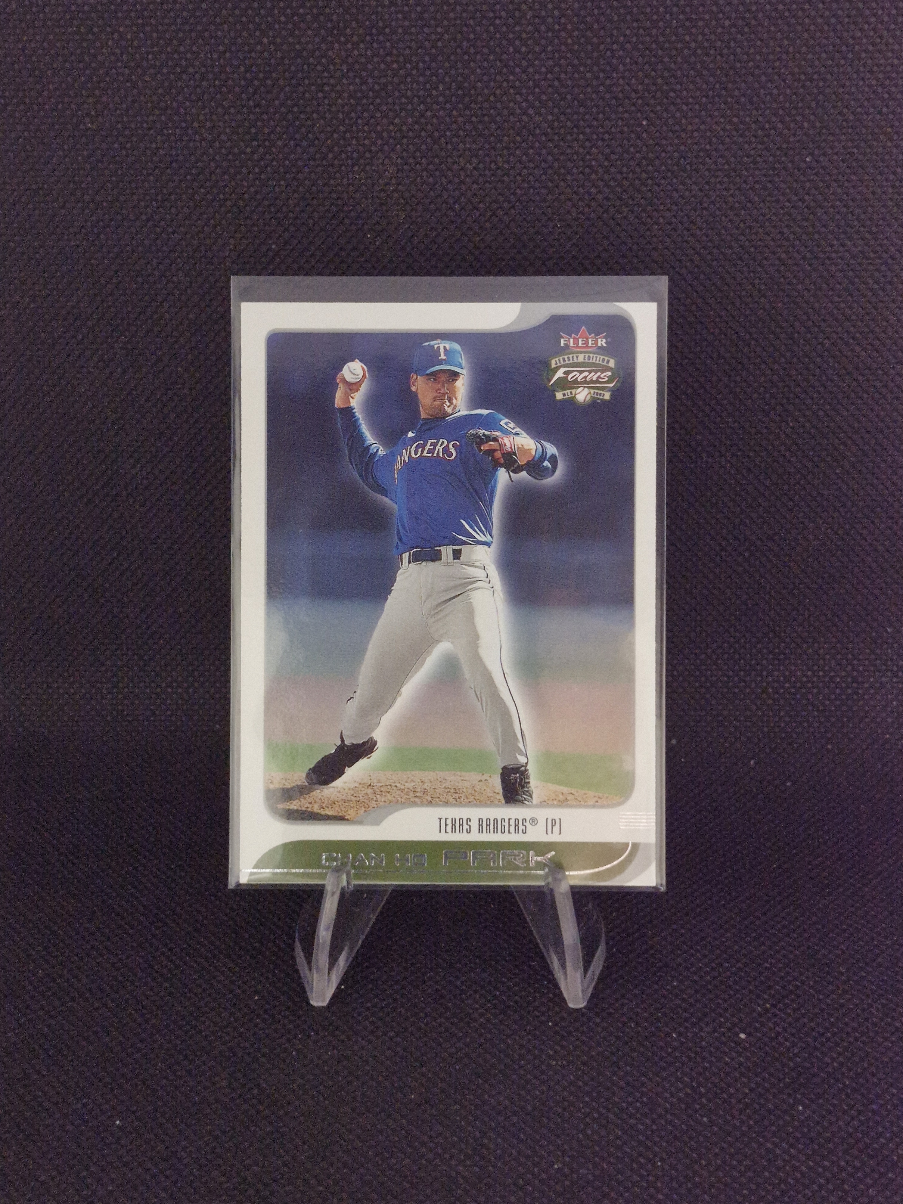 2002 FLEER 텍사스 박찬호 카드