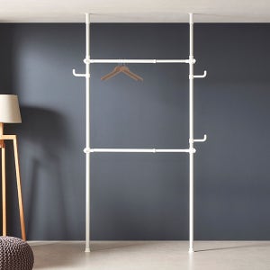 행거전문가 튼튼한 옷걸이 스미스 2단행거 38mm