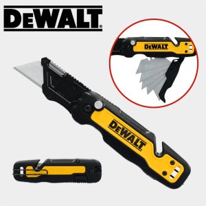 디월트 접이식 칼 다용도 유틸리티 커터칼 작업용 캠핑용 커터 칼날보관 DWHT10992