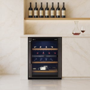 [전국 설치] LG 디오스 빌트인 와인셀러 135L RW432JKX 43병 소형 와인냉장고