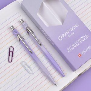 [무료각인 선물포장] 까렌다쉬 샤프 볼펜 세트 849 블루밍 라벤더 한정판