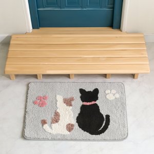 푹신하고 부드러운 고양이 러그 침실 화장실 발매트 미니카페트 40x60cm