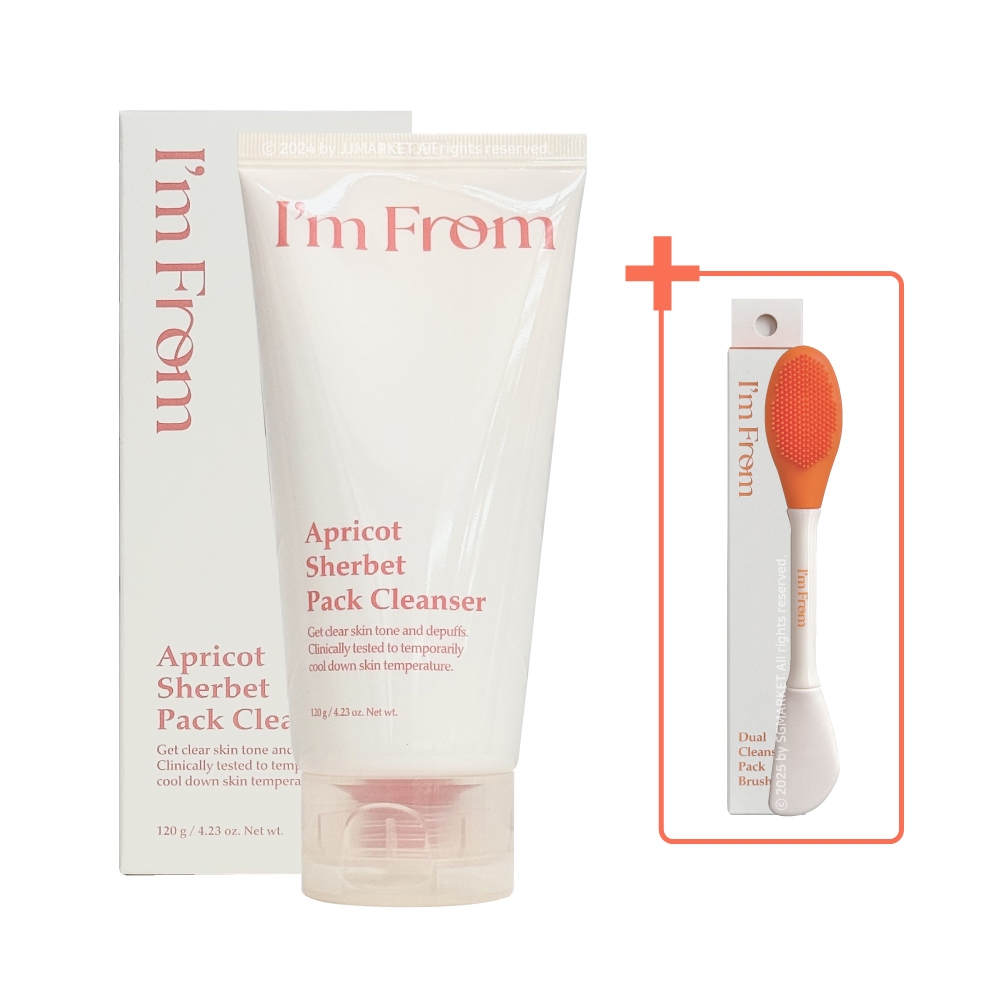 <b>아임</b>프롬 애프리콧 셔벗 팩 클렌저 120ml (+클렌징 팩 브러쉬)