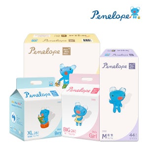 페넬로페 흡수력 좋은 초슬림 기저귀 1박스(4팩)