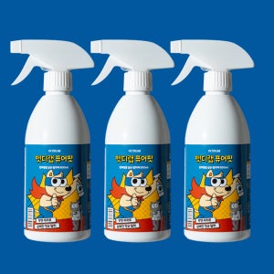 펫디랩 퓨어핏 500ml 3개 강아지 고양이 탈취제 반려동물 살균소독 스프레이형