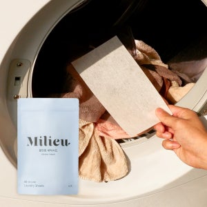 밀리유 올인원 세탁시트 30매 이염방지 일반 드럼 겸용 세탁세제