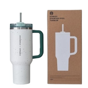 스타벅스 SS 스탠리 그린페블 켄처 텀블러 1183ml 대량 소량 레이저 인쇄 각인 선물