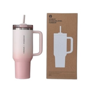 스타벅스 SS 스탠리 핑크 켄처 텀블러 1183ml 대량 소량 레이저 인쇄 각인 선물