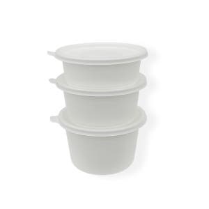 EH 140파이 반찬 원형용기 소 백색 600개세트 일회용