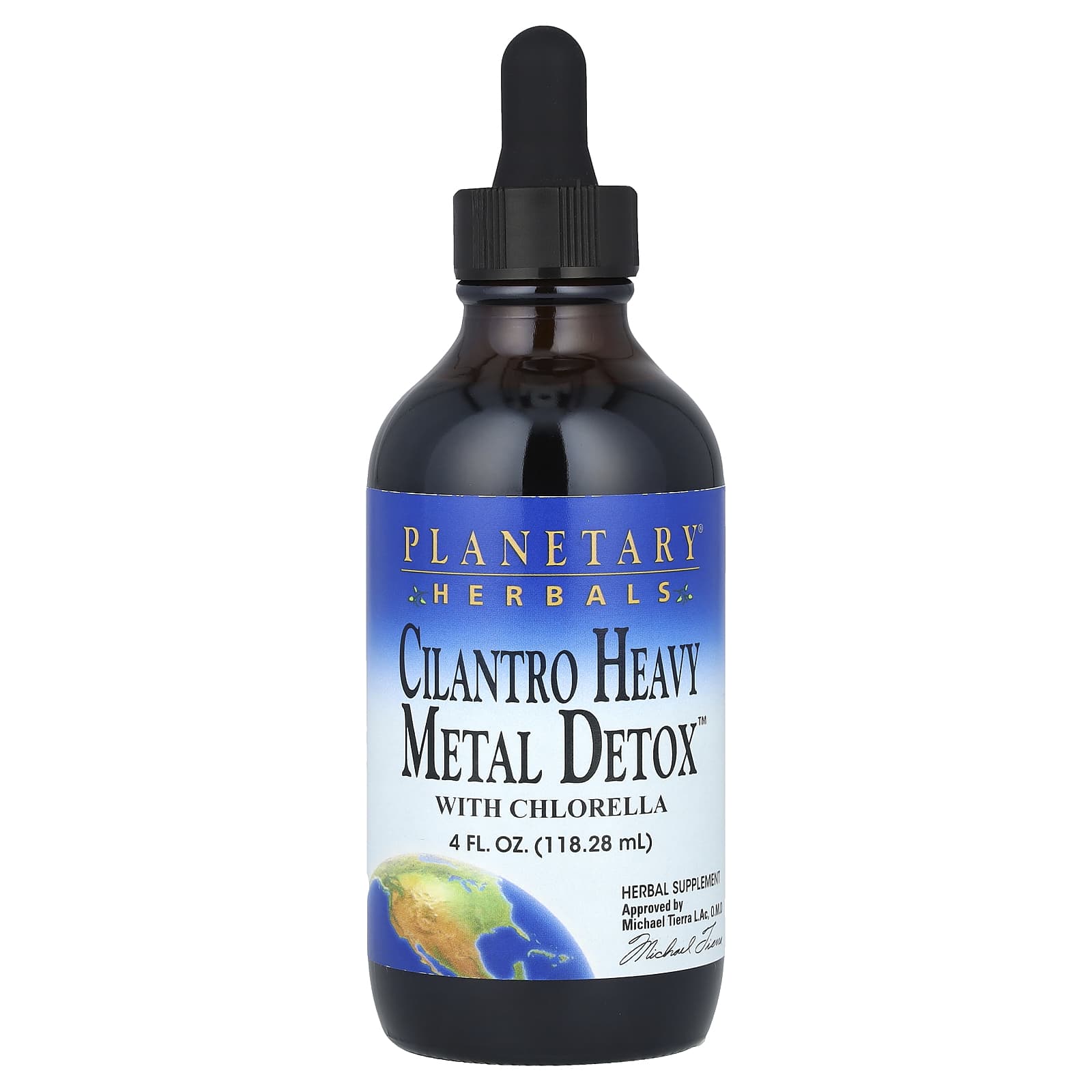 플래너터리 허발 <b>실란트로 헤비메탈</b> Detox 클로렐라 함유 118.28ml(4fl oz)