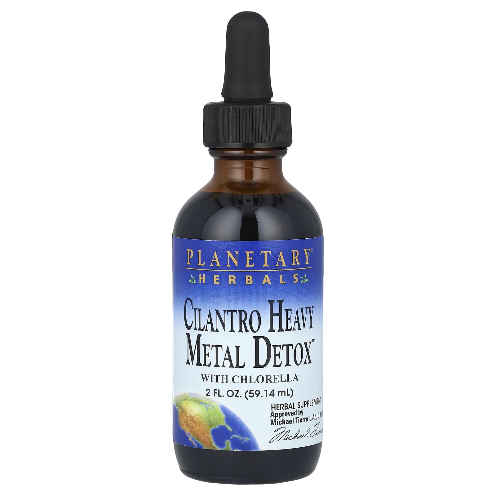 플래너터리 허발 <b>실란트로 헤비메탈</b> Detox 클로렐라 함유 59.14ml(2fl oz)