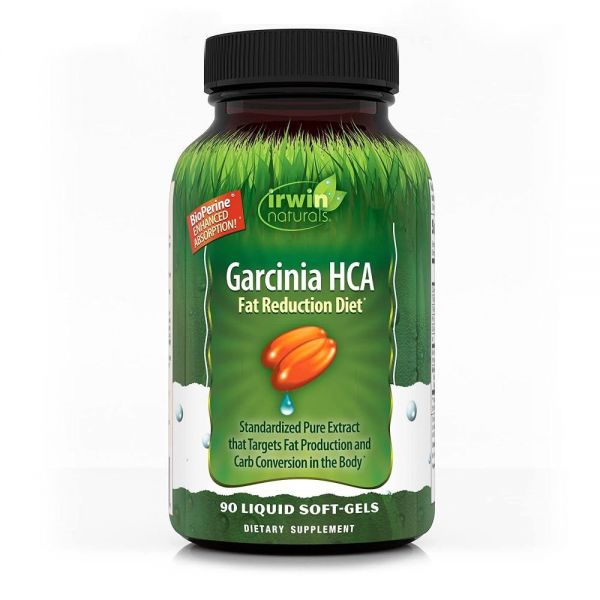 <b>어윈네츄럴</b> <b>Irwin</b> Naturals Garcinia Hca 지방 감소 보충제 90개