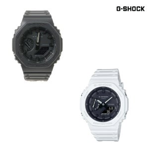 카시오 G-SHOCK 지 아나데지 워치 GA-2100 블랙 화이트