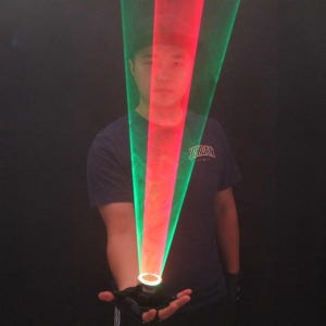 LED 레이저 장갑 무대 공연 소품 레이저 왼손