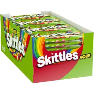 미국 스키틀즈 Skittles 사워 캔디 신맛 51g 24개입