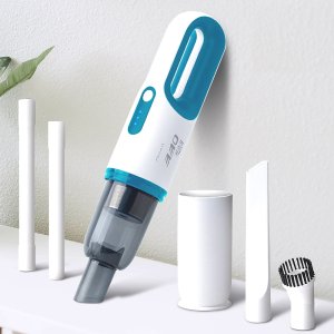 신일 무선 핸디 청소기 미니 소형 원룸 가벼운 저렴한 핸드 스틱 가정용 2) 블루 앤 화이트, 단품