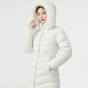 코오롱스포츠 아울렛 여성 롱패딩 역시즌 폭스퍼 점퍼 24532CRE